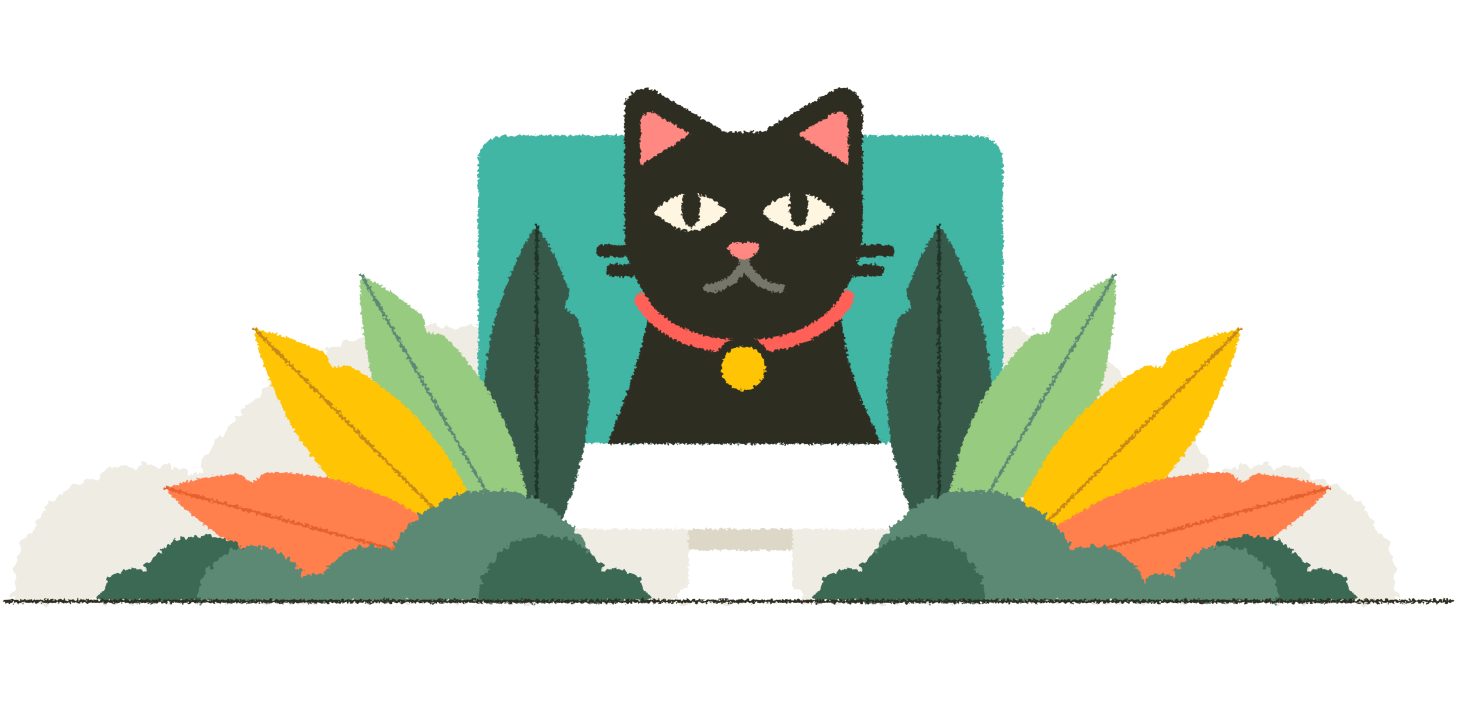 Ilustración de un gato